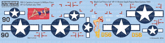 Kitsworld Kitsworld  - 1/72 PBY-5 Catalina - 'Black Cats' KW172150 